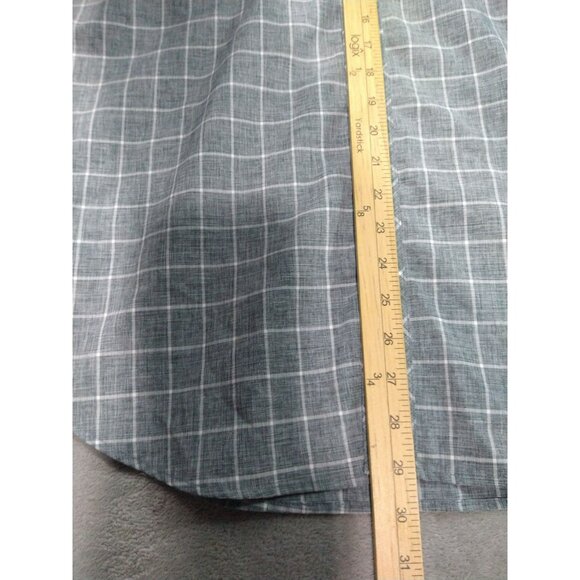 Orvis Shirt Mens XL Gray Plaid Button Up Short Sleeve Fishing Performance - Picture 3 of 8